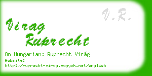 virag ruprecht business card